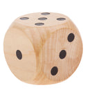 2 inch Wood Six Sided Jumbo Dice, Round Corner Dice for Poker, Mahjong,
