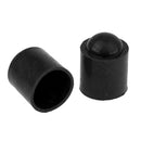 10pcs Rubber Pool Cue Tip Head Protector Cover for Billiard Snooker Black