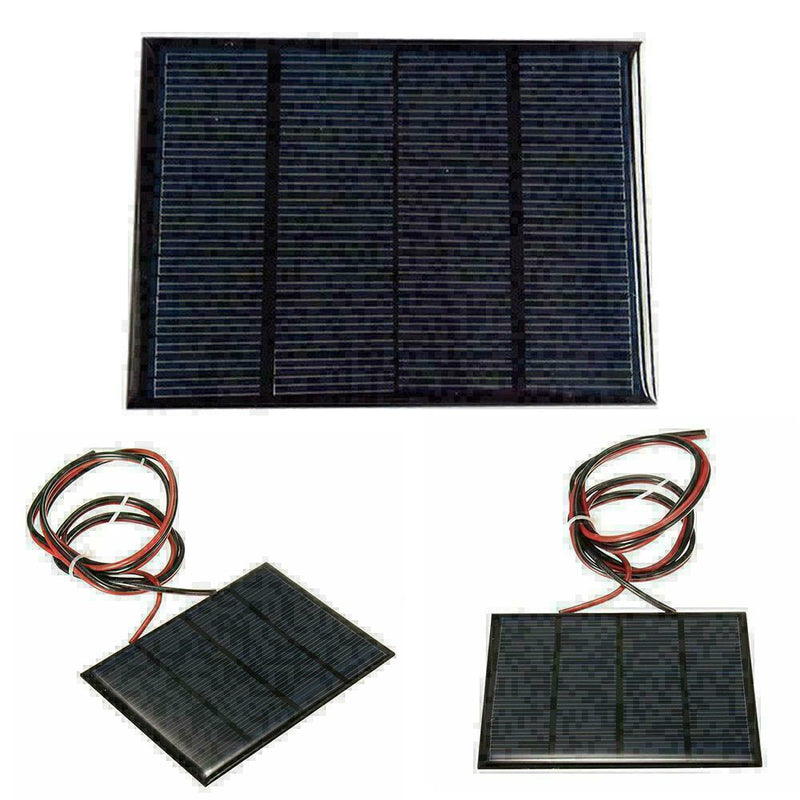1.5W 12V Mini Power Solar Panel Small Cell Phone Module Charger W/ I4T1 Wir I4W2