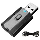 Bluetooth 5.0 Receiver Transmitter AUX RCA USB Jack Durable Audio PC Car R3 N1G8