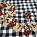 Merry Christmas Banners Paper Hanging Flags Sock Xmas Tree Bunting Garland