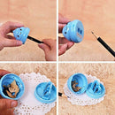1 PCS Creative Pencil Sharpener 2 Holes Pattern Random Color