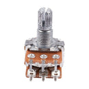 2Pcs B20K 20K Ohm 8mm Shaft PCB Mounted Linear Dual Potentiometer K4X7