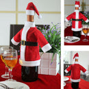 Santa Claus Wine Lovely Decoration with Hat Clothing Red Wine Bottle Case  A