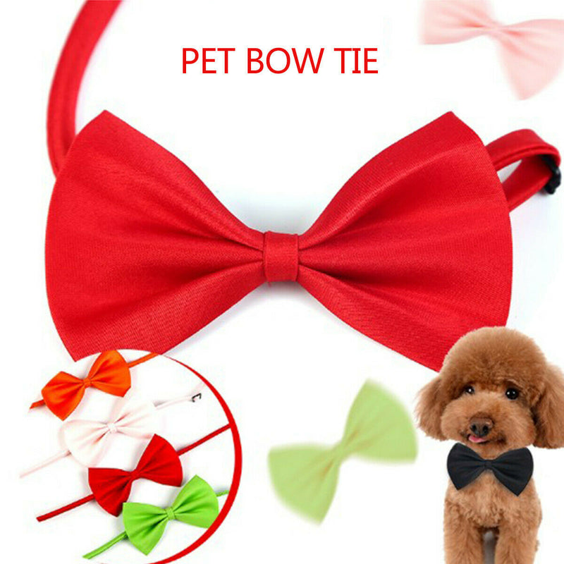 50Pcs Colorful Pet Dog Puppy Necktie Bow Tie Ties Collar Grooming Out Lot Gift