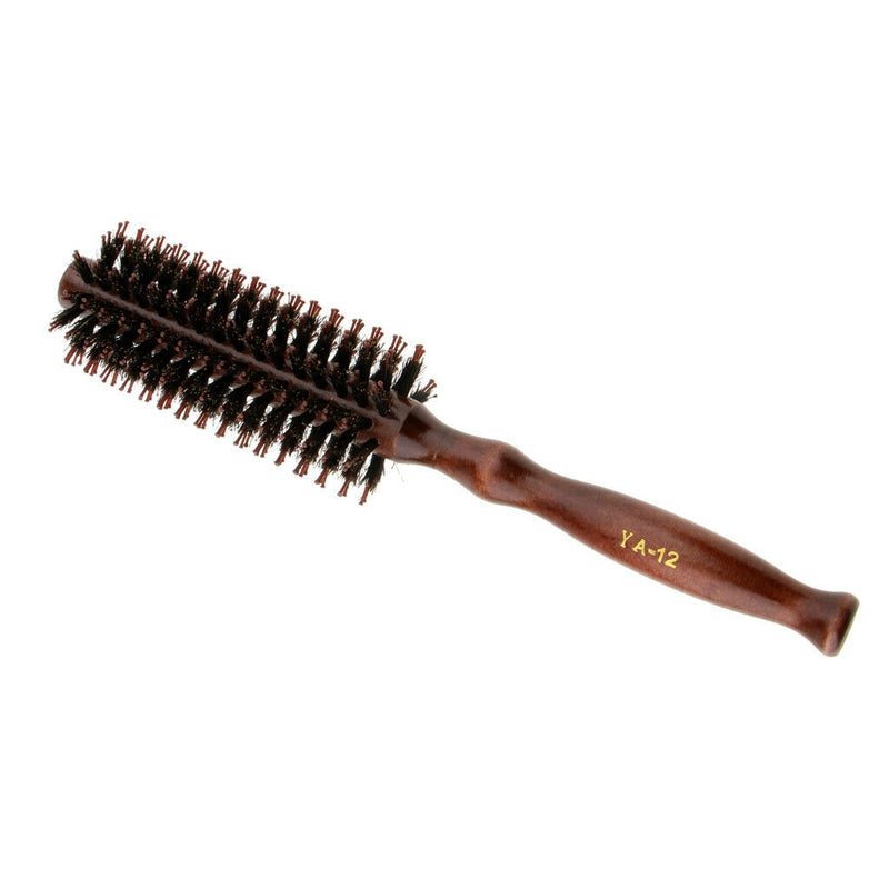 Round Wood Handle Hairbrush - Small & Travel Size