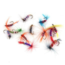 Waterproof Double Sided Carry Case + 64 Butterfly Flies Fishing Lure Hook Baits