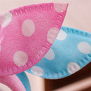 20X Girl Rabbit Bunny Ears Dotted Hair Ties Scrunchie Ponytail Holder HairBand T