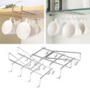 Kitchen Stainless Steel Rack Hanging Tea Coffee Cup Mug Holder Organizer Storage