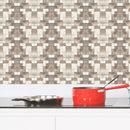 18pcs Tiles Wall Stickers Waterproof Bathroom Kitchen Wallpaper (15x15cm) A