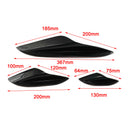 6x Universal Car Front Bumper Fins Splitter Carbon Fiber Spoiler Canards Decor