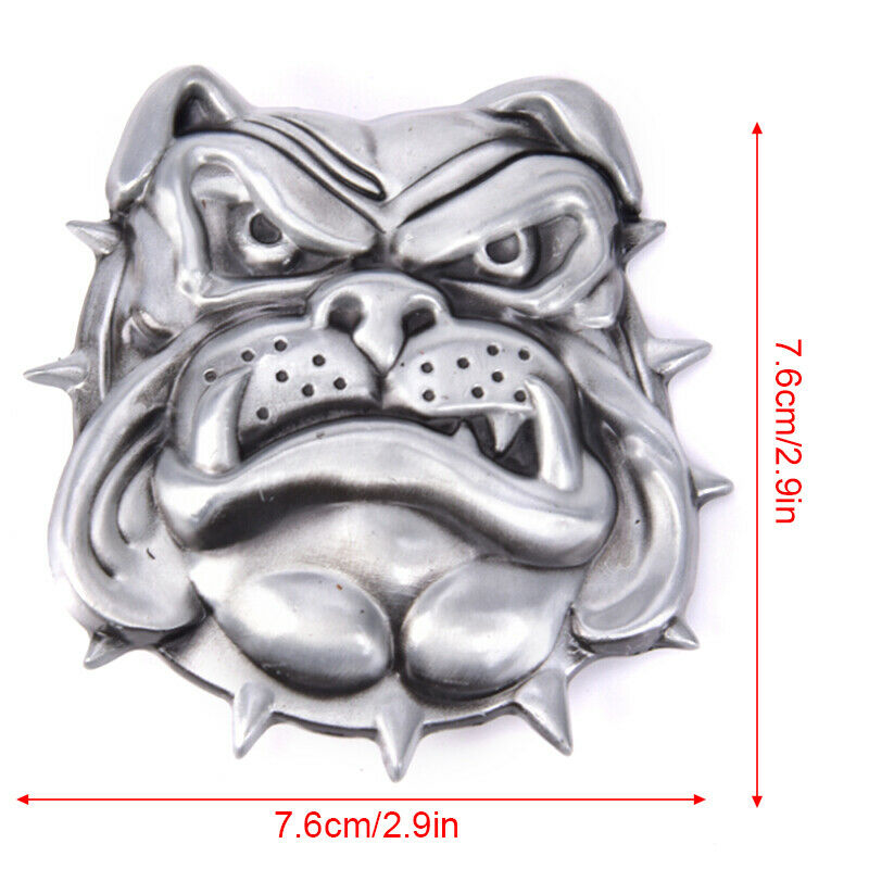 Mens British Bulldog Metal Alloy Belt Buckles Cowboys Punk Fashion Buckle Kw