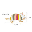 Cute Cartoon Animal Brooch Badge for Women Men Jacket Enamel Pins (Style 2) A