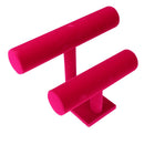 Bangle Watch Stand Bracelet Necklace Rack Jewelry Display Shelf Hot Pink