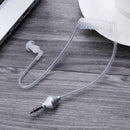 Anti-Radiation Headphones Air Tube Mono Stereo Headset Monaural 3.5mm Headp E4K8