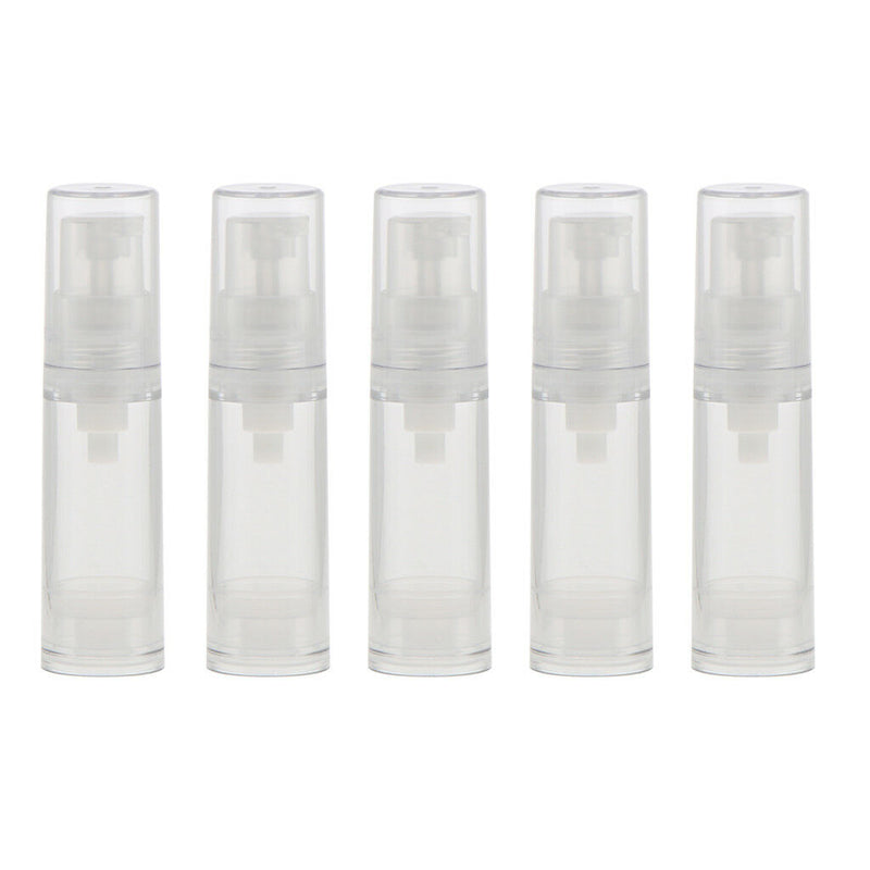 10 PCS 5&12mL Airless Pump Bottles Lotion Cosmetic Moisturizers Containers