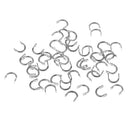 50x S + 50x L Fishing Spoons Blades Spinner Folded Clevises Tackle for Lure