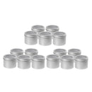 15pcs 100ml Make-up Aluminium Pot Jar Tin Lip Balm Container Salves Tea Jar