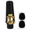 6Pcs Alto Sax Saxophone Mouthpiece Plastic with Cap Metal Buckle Reed Mouth