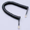 2Meters Black RJ11 4C Plug Modular Telephone Extension Phone Cord Cable Line