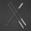 8pcs Stainless Steel Metal Drinking Straws Reusable Washable+3pcs Cleaning Brush