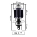 Hi Lo Beam Motorbikes Headlight Bulb Head Light Scooter Aluminum Alloy H4