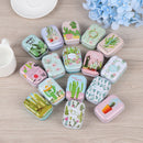 Colorful Mini Tin Box Sealed Jars Packings Boxes Jewelry Candy Box Cactus