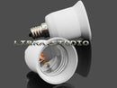 2x E 12 Candelabra To E26 Medium Base LED Halogen Light Bulb Lamp Adapter Socke