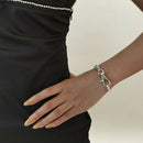 Fashion Single-layer Coarse Hollow Out Chain Bangle Key Buckle Bracelet Jewe Ew