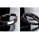 Multilayer Bracelet Men Casual Bracelets Fashion Braided Leather Bracelets