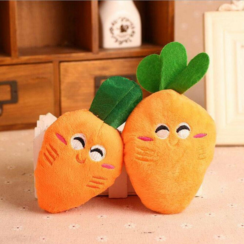 Cute Carrot Plush Chew Squeaker Cute Puppy Pet Supplies Sound Squeaky Dog Toys
