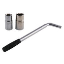 Wheel Lug Nut 4 Way Sprocket Spanner Wrench Holder Adjustable Hand Tool