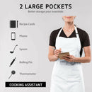 2pcs Men Women Cooking Apron with Large Pocket Baking Cooking Kitchen Aprons