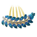 Leaves style hair jewelry elegant handmade diamond comb/ hair disk W4L1
