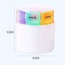 7 Days Portable Round Small Medicine Box Weekly Tablet Organizer Pill Case