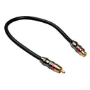 Male to Female RCA Audio Auxiliary Stereo Connector Cable (1ft)