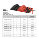 1X(428 Pcs Black Waterproof Heat Shrink Tubing Set In 10 Assortment, Haloge