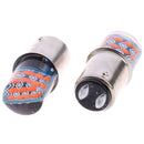 2Pcs/set BA15D 1157 24LED 1157 Red Silicone Brake Steering Flash Car Light 1A3C