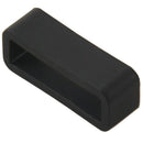 5X(Black Watch Strap Retaining Hoop Loop Rubber Retainer Buckle Holder 22m M7M5)