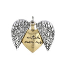 Necklace Love Heart-shaped Wings Double Sided Lettering Clavicle Chain for Women