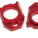 2x Motorcycle CNC Rear Adjuster Block Chain Fit for  CRF250X CRF 450
