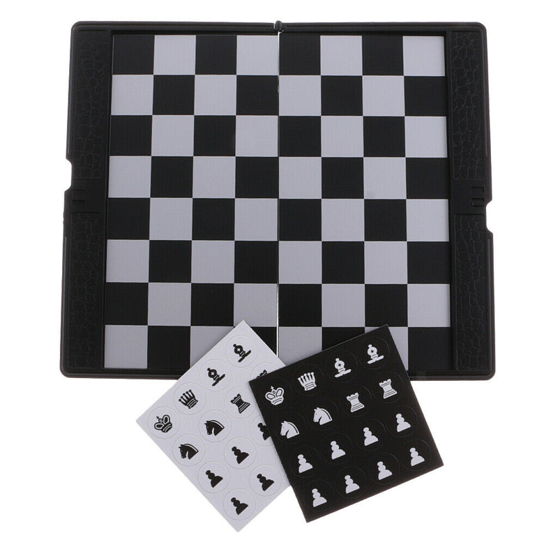 Foldable Mini Magnetic Chess Set Portable Wallet Pocket Chess Board Games with