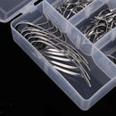55pcs/box Stainless Steel & Ceramic Boat Fishing Rod Guides Line Ring W/ Box