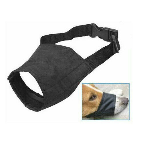 Adjustable Dog Puppy Safety Muzzle Stop Biting Barking Nipping Chewing R9D1
