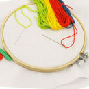 6 Pieces 12 Inch Wooden Round Embroidery Hoops Adjustable Bamboo Circle Cro M3J9