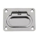 Boat Recessed Hatch Spring Loaded Pull Handle Marine Locker Flush Lifting Ring