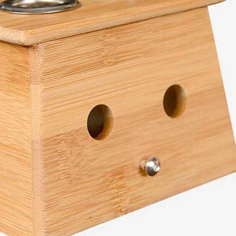 Bamboo Moxa Moxibustion Box Acupuncture Relaxation Roller Stick Holder Neck Z5T4