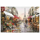 Educational 1000 Piece Jigsaw Puzzles Paris Flower Street Adults Kids Puzzle  Cy