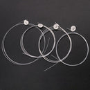 4pcs Ukulele Strings Carbon Transparent Strings for Acoustic Guitar Parts