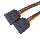 4Pin IDE to 2 Serial ATA SATA Y Splitter Hard Drive Power Adapter Cable